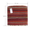 Ottoman Kilim Pouf with the Origin Iran Handcrafted AP