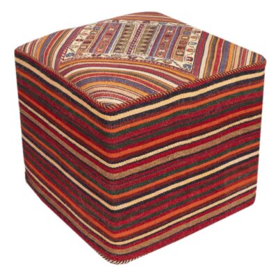 Ottoman Kilim Pouf with the Origin Iran Handcrafted AP