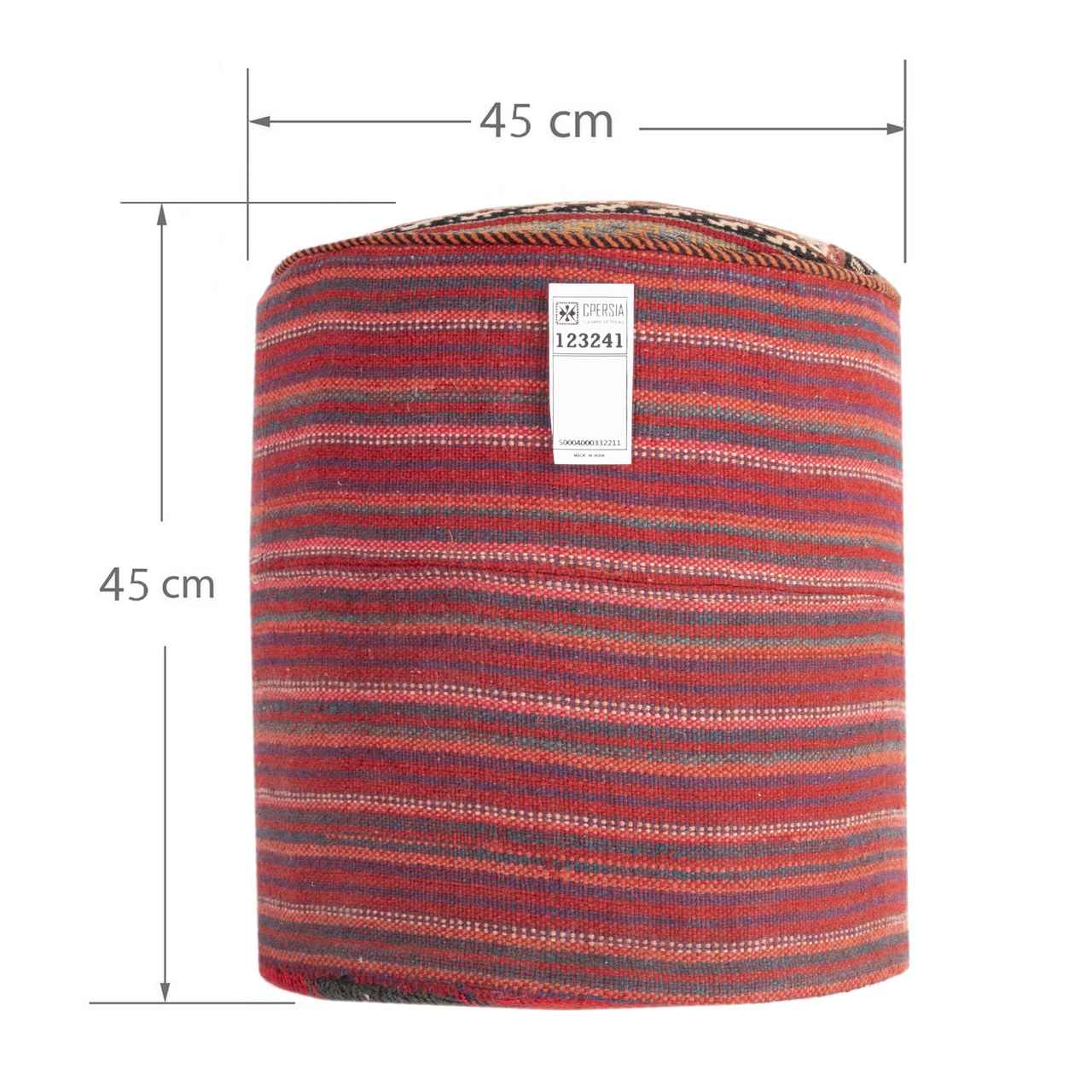 Ottoman Kilim Pouf with the Origin Iran Handcrafted AP404