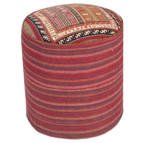Ottoman Kilim Pouf with the Origin Iran Handcrafted AP404