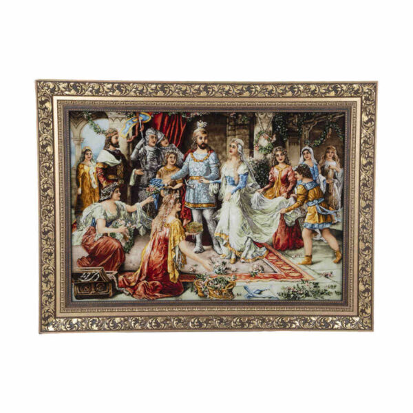 Handmade Persian Tableau Rug Coronation