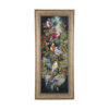 Hand-Knotted Persian Pictorial Rug from Tabriz Depicting Red Birds