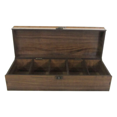 T2000 Series Tea Organizer Box – Wooden Chest Style