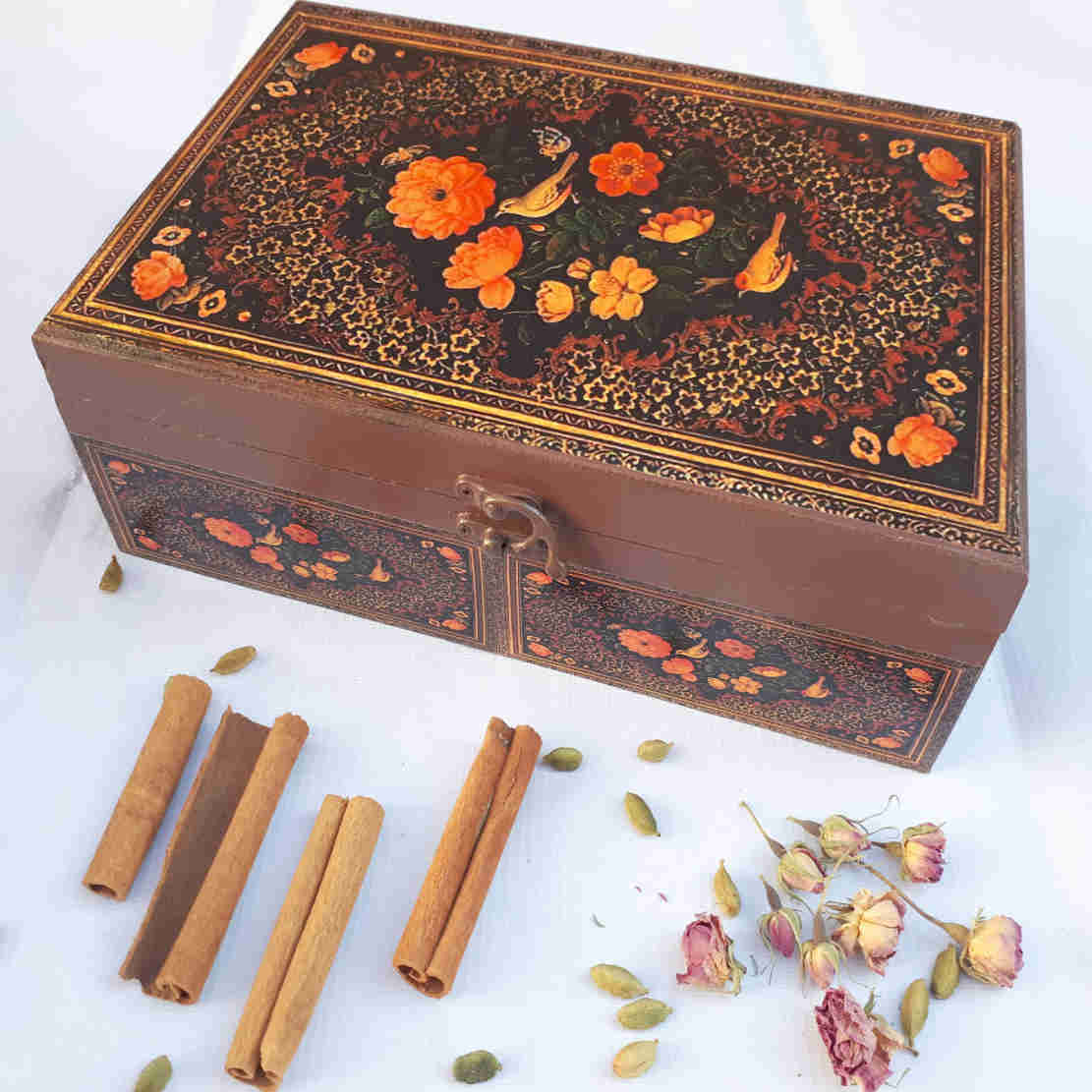 Persian Tea Organizer Box with Decorative Chests – Model N2030