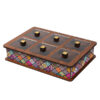 Kheshti Tile Motif Tea Organizer Box with Persian-Style Chests