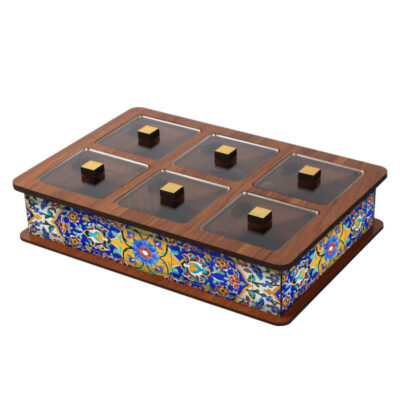 Wooden Tea Bag Organizer Box with Chest Slimi