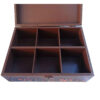 Persian Wooden Tea Bag Organizer Box with Chests N2030
