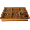 Handcrafted Wooden Tea Organizer – Chest Design 613