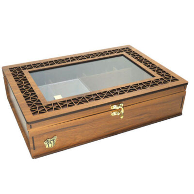 Wooden Tea Bag Organizer Box with Chest LB19