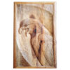 Framed Wood Carved Art Animal Themed Eagle