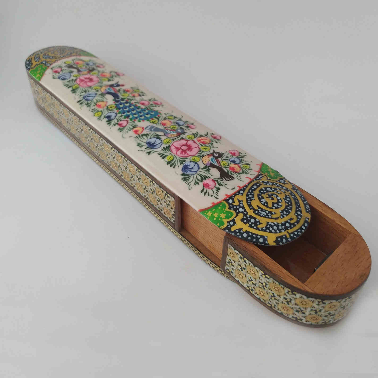 Persian Santur Hammers Storage Box Model Flower 004