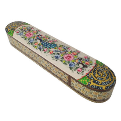 Persian Santur Hammers Storage Box Model Flower 004