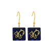 Gold Plated Earrings with Butterfly design