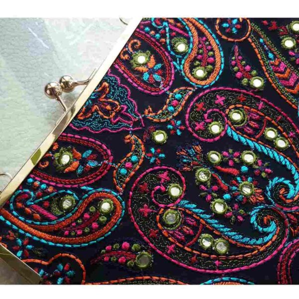 Balochi Embroidery Suzani Handbag Paisley