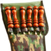 Set of Six Steel Skewers with Wooden Handle & Cover for Kebab and Grilling