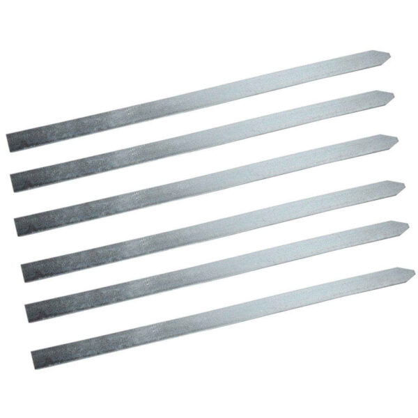 Set of Six Aluminum Skewers (50 cm) for Kabob Koobideh, Adana, Kofta & More