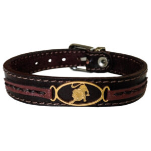 Persian Leather Bracelet – Mordad Symbol