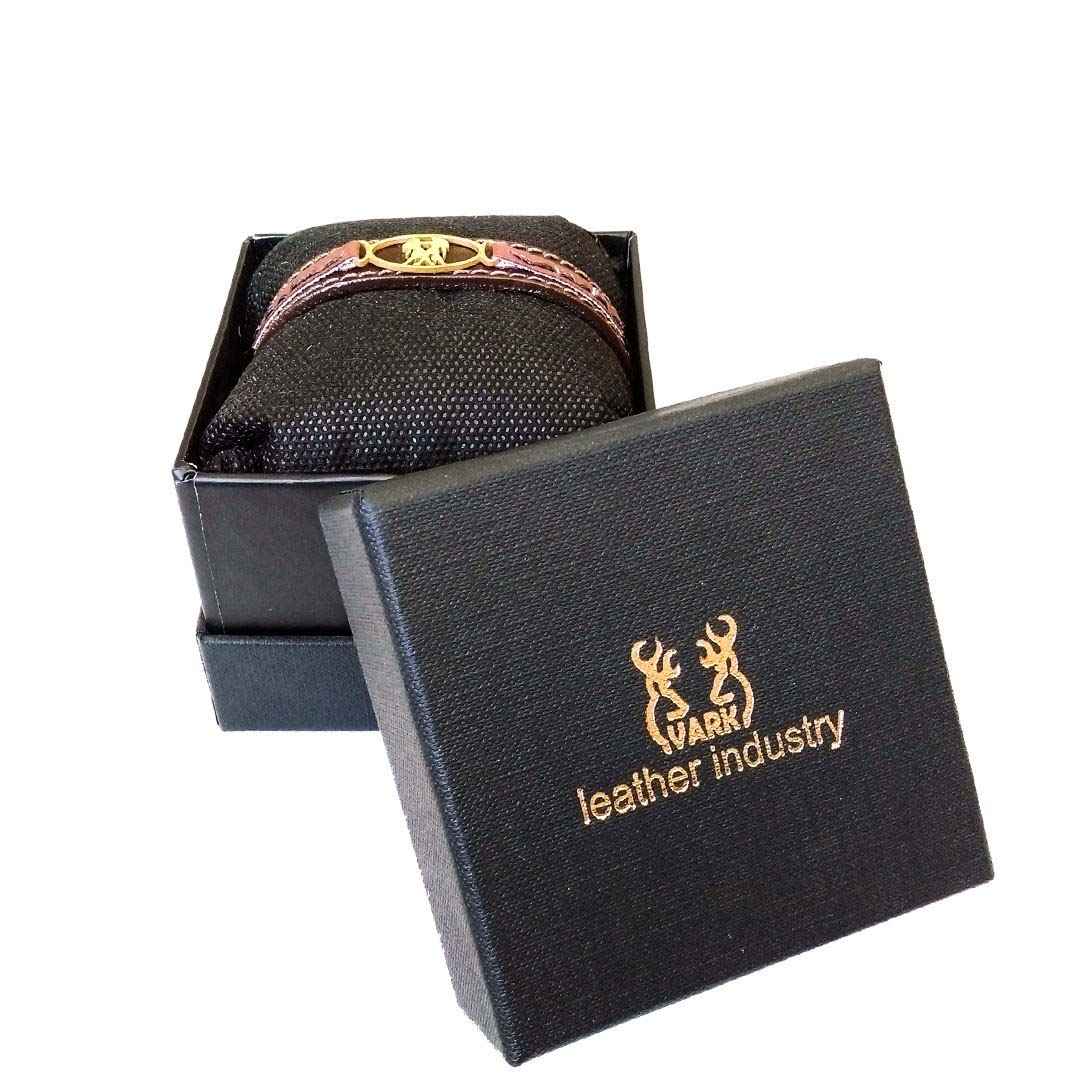 Persian Leather Bracelet for Men and Women – Khordad Symbol