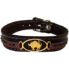 Persian Leather Bracelet for Men and Women - Ordibehsht Symbol