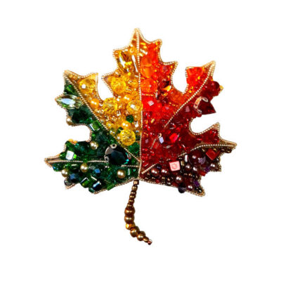 Feminine Beaded Brooch Pin – Paizz Model