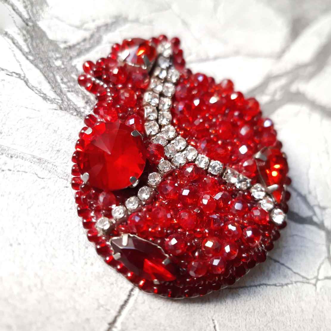 Pomegranate Brooch Pin – Classic and Charming