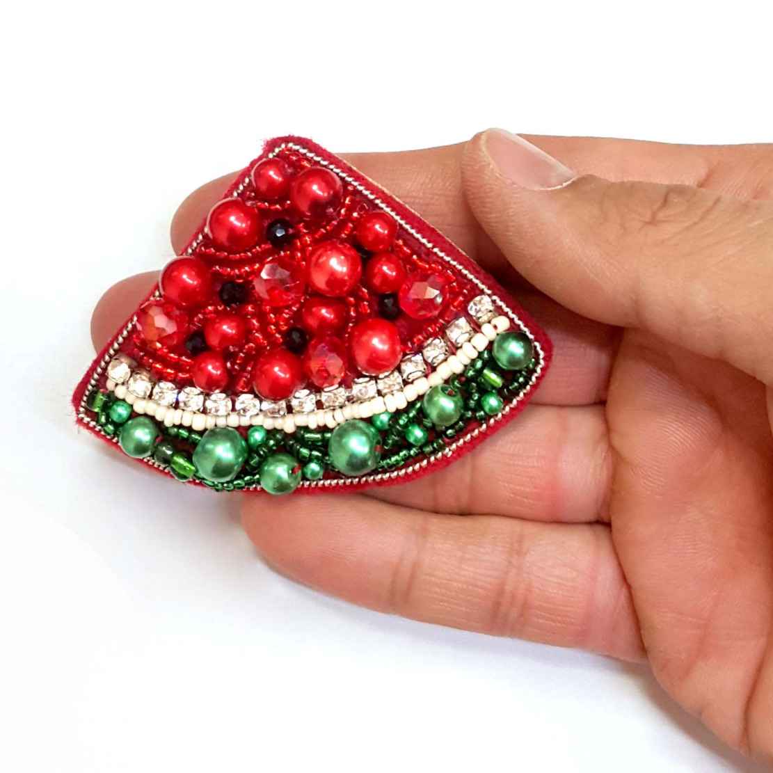 Watermelon Brooch Pin for Yalda – Festive and Fun