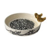 Decorative Persian Siah Ghalam Ceramic Bowl Calligraphy