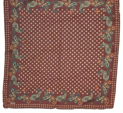 Silk Scarf for Women – Luxe Paisley Print, Vibrant Termeh Design