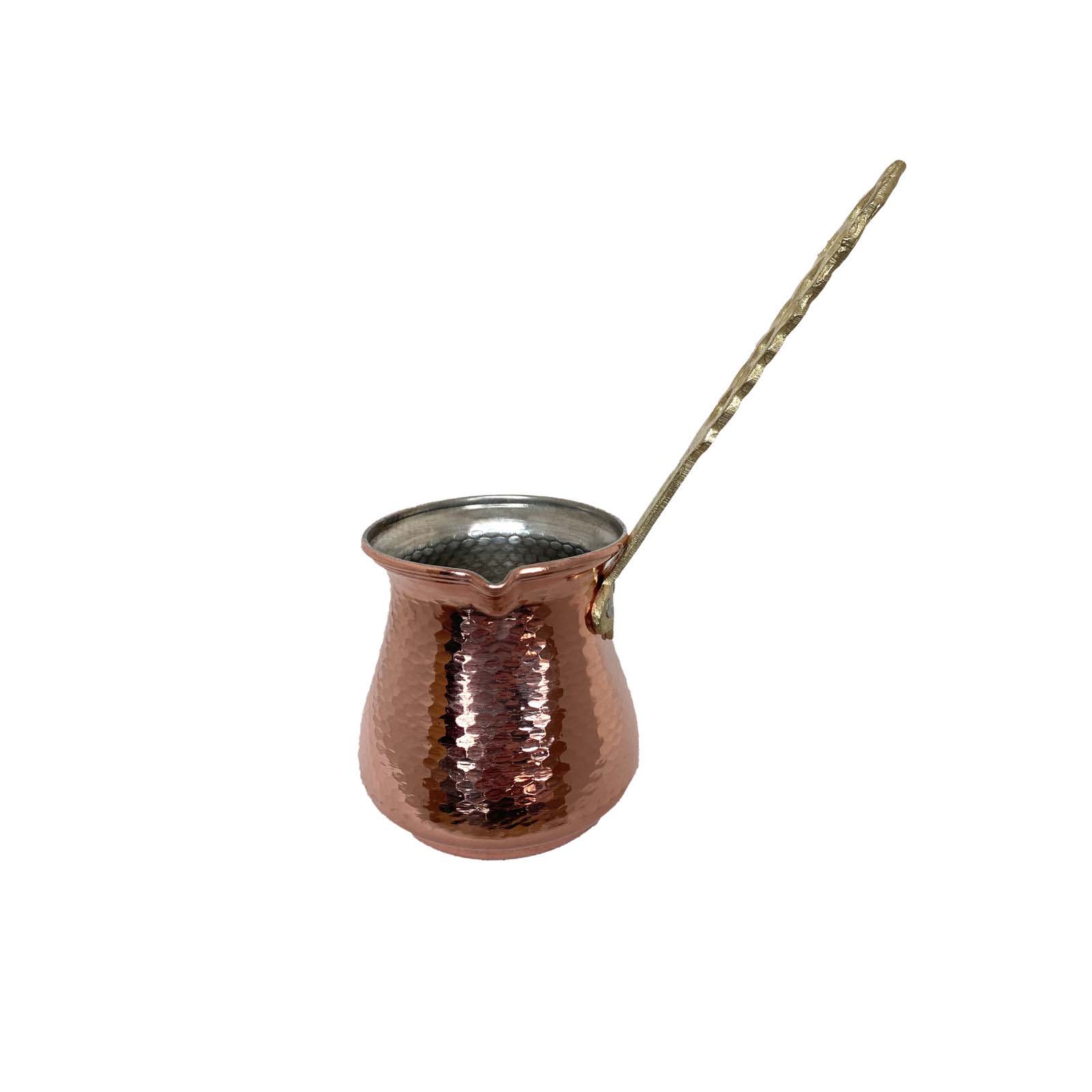 Turkish Coffee Pot – Traditional Hammered Copper Cezve / Ibrik, S2