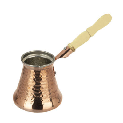 Turkish Coffee Pot – Traditional Hammered Copper Cezve / Ibrik, SF6