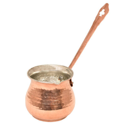 Turkish Coffee Pot – Traditional Hammered Copper Cezve / Ibrik, B3