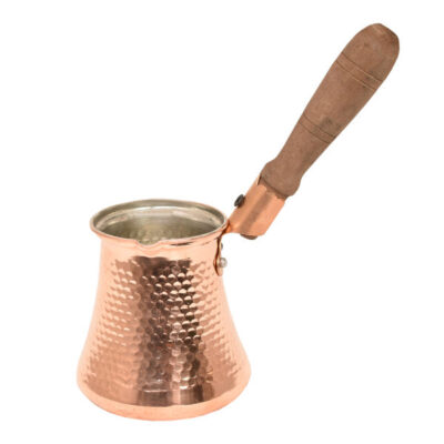 Turkish Coffee Pot – Traditional Hammered Copper Cezve / Ibrik, A22