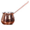Turkish Coffee Pot - Traditional Hammered Copper Cezve / Ibrik, ZH65