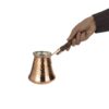 Turkish Coffee Pot - Traditional Hammered Copper Cezve / Ibrik