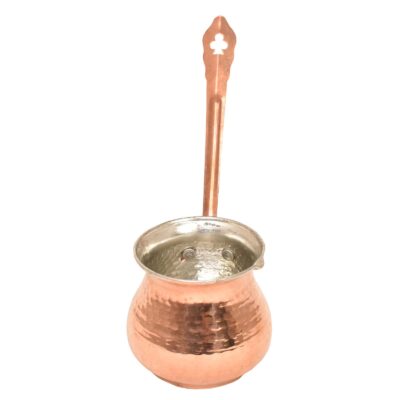 Turkish Coffee Pot – Traditional Hammered Copper Cezve / Ibrik, B3