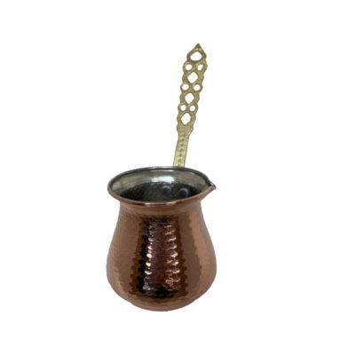 Turkish Coffee Pot – Traditional Hammered Copper Cezve / Ibrik, S2