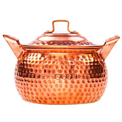 Persian Copper Stock Pot – Traditional Cooking Pot Model Khomre