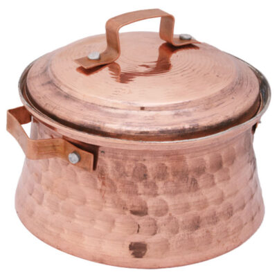 Persian Copper Stock Pot – Traditional Hammered Cooking Style S3