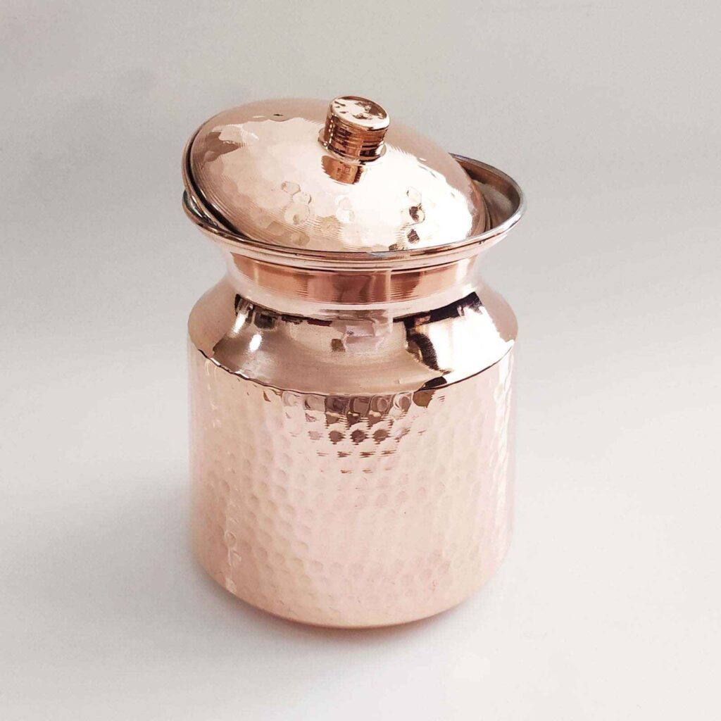 Persian Copper Dizi Pot with Lid for Cooking Abgoosht - DI - ShopiPersia