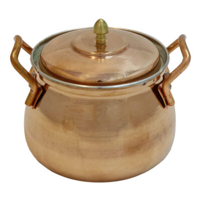 Persian Copper Dizi Pot with Lid for Cooking Abgoosht