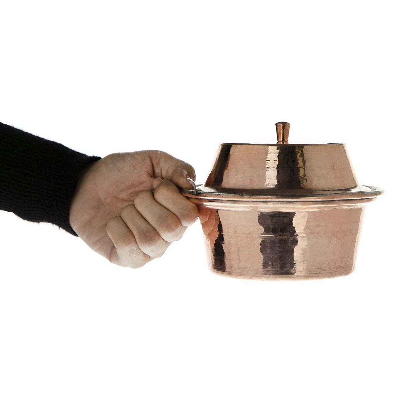 Persian Copper Stock Pot – Traditional Hammered Cooking Style W542