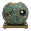 Persian Artistic Pottery Desk Clock Model Flower