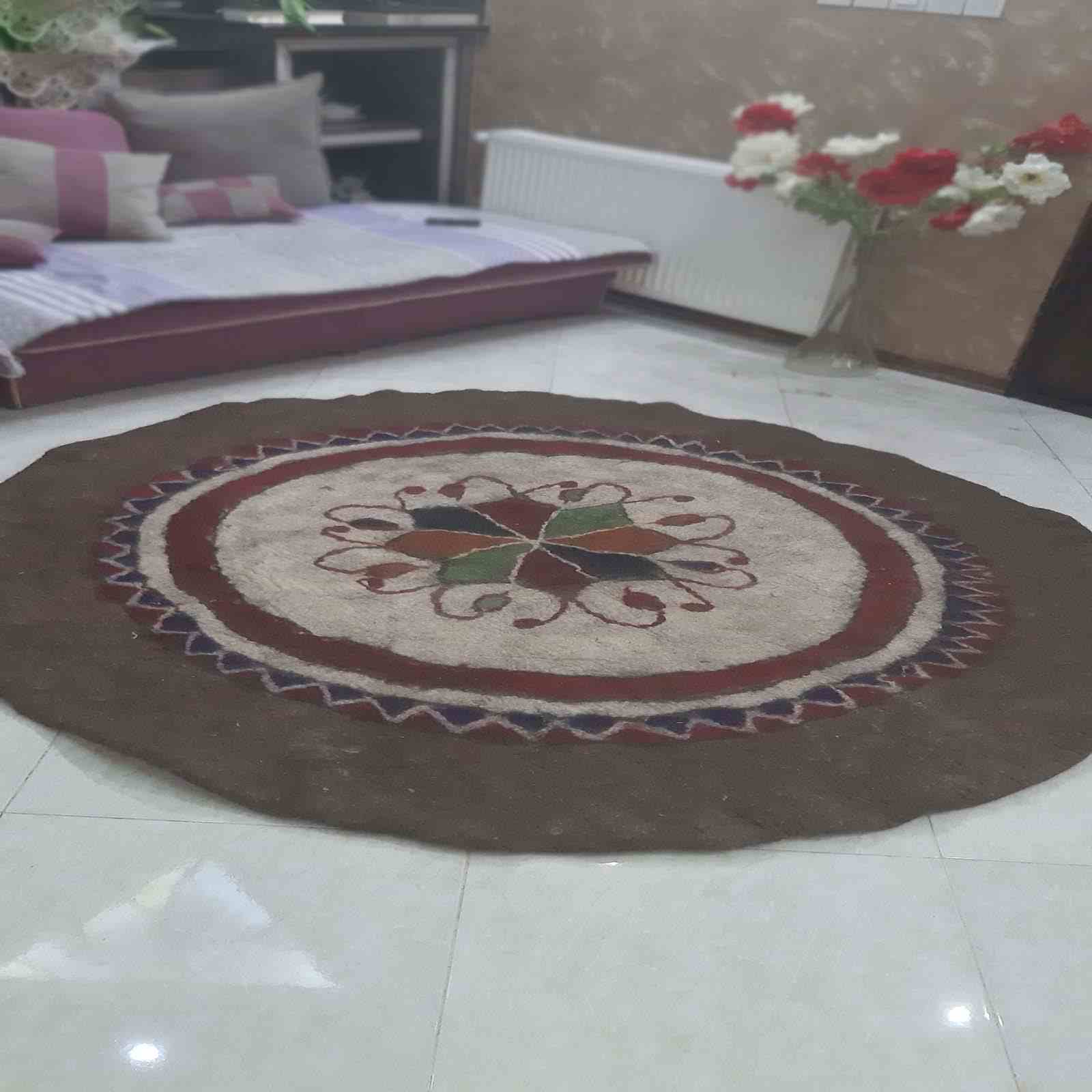 Persian Wool Felt Rug 100% Natural and Handmade TB402