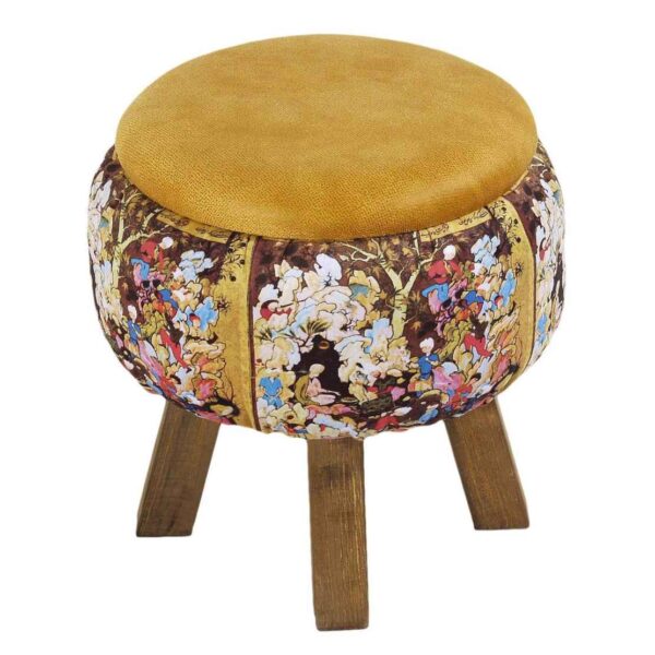 Persian Footstool Pouf Model Painting