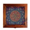 Wooden Box for Gift Giving with Persian Inspired Pattern Minakari