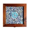 Wooden Box for Gift Giving with Persian Inspired Pattern Tile