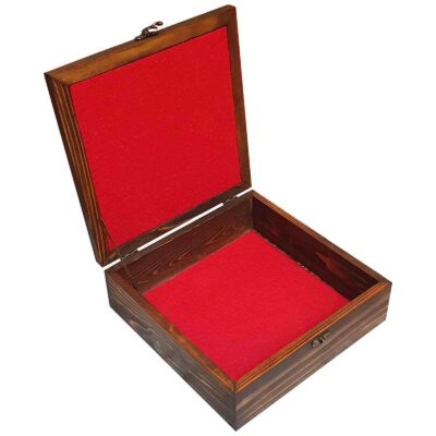 Wooden Box for Gift Giving with Persian Inspired Pattern Tile
