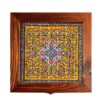 Wooden Box for Gift Giving with Persian Inspired Pattern Tile