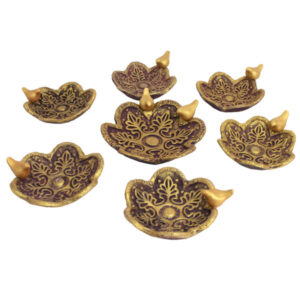 Elegant Pottery Haft-sin Set for Nowruz Persian New Year Bird