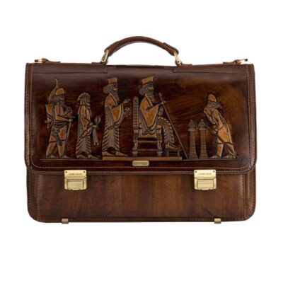 Persian Leather Briefcase – Achaemenid Model